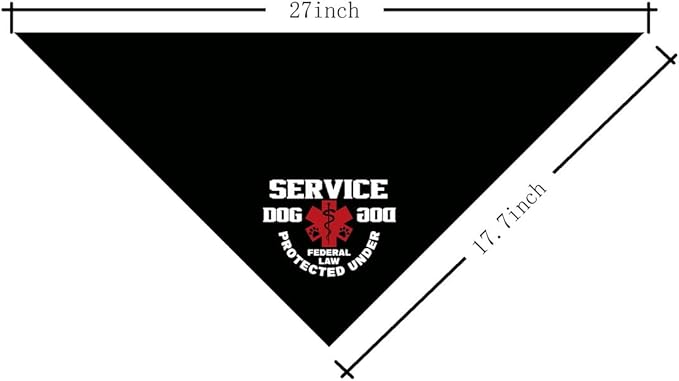 Dog Bandana, Service Dog Bandana, Dogs Scarf Classical Printing, Dogs Scarf Accessories, Doggy Kerchief Pet Kerchief, Christmas Birthday Thanksgiving Doggy Gift C01