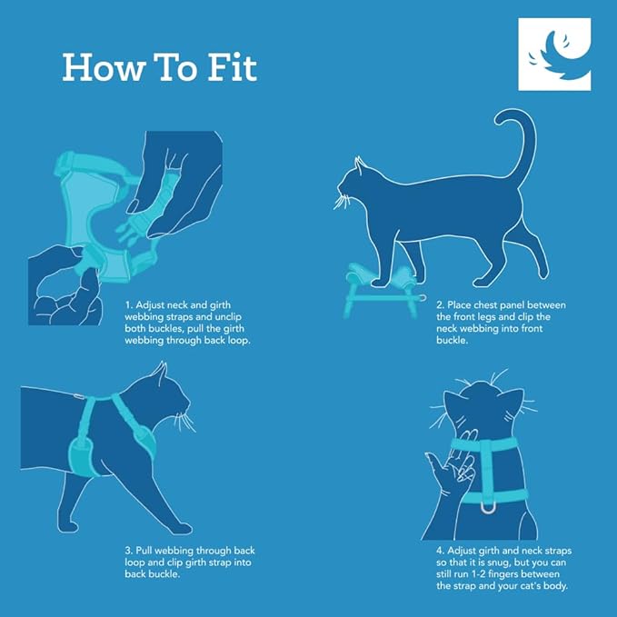 RC Pets Adventure Kitty Cat Harness | Adjustable Airmesh Vest with D-Ring and 6ft Leash for Walking and Travel | Maze, Medium