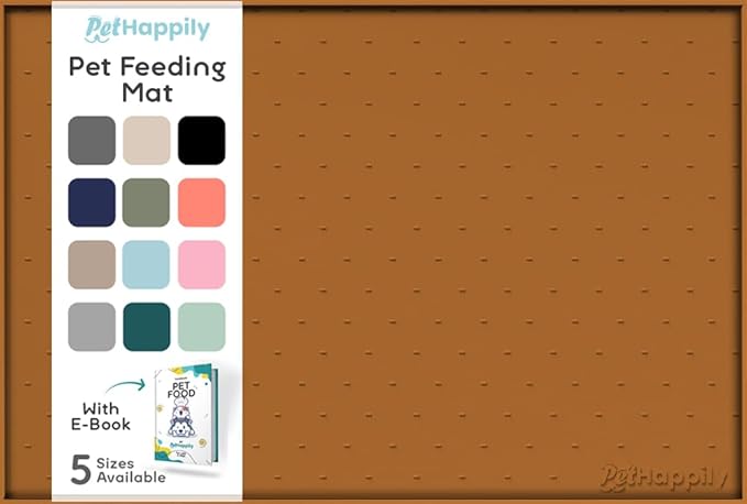 Dog Food Mat - 28x18 Raised Edges Dogs Mat for Food and Water Prevent Spill, Waterproof Cat Food Mats Protect Floors, Easy Clean Dog Bowl Mats for Food and Water, Silicone Pet Feeding Placemats