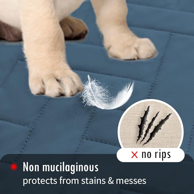 fuguitex Waterproof Dog Bed Cover Couch Cover for Pet Anti-Slip Cat Mat Pet Pad Blanket for Sofa Chair Recliner Bed Furniture Protrctor