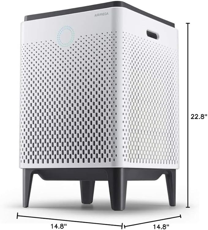 Coway Airmega 400S App-Enabled Smart Air Purifier (Covers 1,560 sq. ft.), True HEPA Air Purifier with Smart Technology, Compatible with Amazon Alexa and Google Home, White (111012)