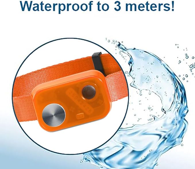 MS-5 Econ Series Automatic Pet Door Collar by High Tech Pet Brand - Value Priced Dependable Performance - Waterproof - Rugged - Battery Included - USA Support (Orange)