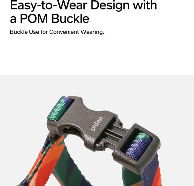 pidan Cat Harness and Leash Set, XL Size for Large Cats, Escape Proof - Adjustable Kitten Harness for Large Small Cats, Lightweight Soft Walking Travel Petsafe Harness (Multicolor-XL Size)