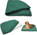 Dog Bed Cover Waterproof Replacement Machine Washable Covers for Dog Bed Heavy Duty Scratch Resistant Mattress Protector Pet Bed 54x44 Inch Dark Green Cover Only