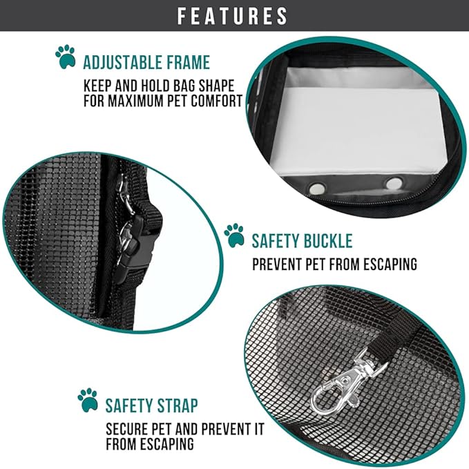 PetAmi Dog Purse Carrier for Small Dogs, Airline Approved Soft Sided Pet Carrier with Pockets, Ventilated Dog Carrying Bag for Puppy Cat, Dog Travel Supplies Bag, Sherpa Bed, Max 12 lbs, Gray