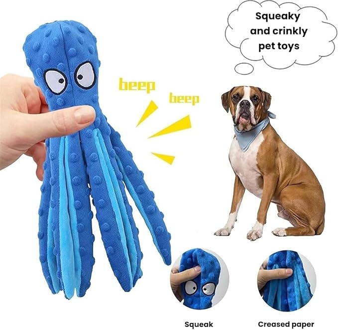 2025 New Upgrade Interactive Chew Pet Toy No Stuffing Bite-Resistant Squeaky Perfect for Puppies, Small and Medium Dogs (2pcs B)