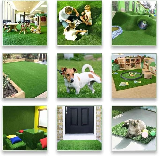 ALTRUISTIC Artificial Grass 10FTX39FT(390 Square Feet), Realistic Fake Grass Deluxe Turf Synthetic Thick Lawn Pet Turf, 1 3/8” Height, Outdoor Decor, Customized