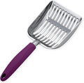 WePet Cat Litter Scoop, Aluminum Alloy Sifter, Kitty Metal Scooper, Deep Shovel, Long Handle, Poop Sifting, Kitten Pooper Lifter, Durable, Heavy Duty, for Litter Box