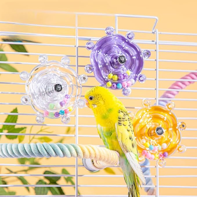 Parakeet Toys, Interactive Parrot Training Toys, Rotating Parrot Cage Bird Toys, Cockatiel Toys, Budgie Educational Toys, Lovebird Toys, Quaker Parrots, Starlings, Lorikeets, Sun Parrots