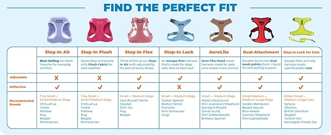 Best Pet Supplies - All Weather Mesh/Plush, Reflective, No Pull Harness for Small, Medium Dogs, Cats - Secure with Hook & Loop Fastener, Buckle, Double D-Rings - Turquoise 2-Tone, M