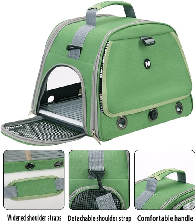 Bird Carrier Travel Cage with Perch, Food Bowl,Pet Backpack,Parrot Carrier,Small Animal Car Bag,Bird Cages for Parakeets, Ideal for Small Animals & Puppies