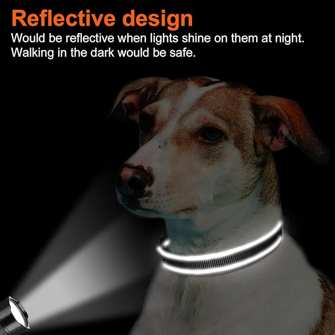 Joytale Reflective Dog Collar,Soft Neoprene Padded Breathable Nylon Pet Collar Adjustable for Extra Large Dogs,Black,XL