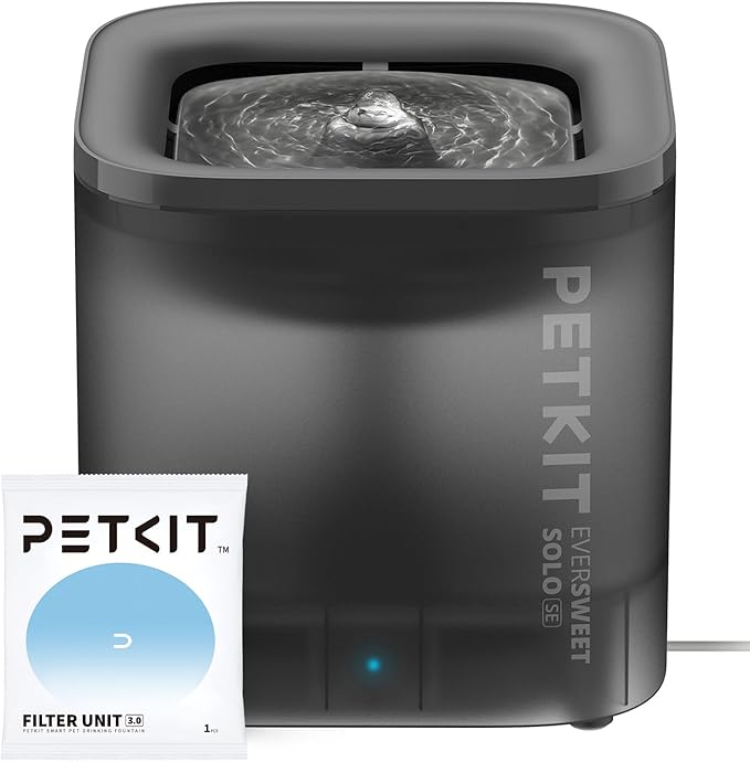 PETKIT New Cat Water Fountain with Wireless Pump, Ultra Quiet 65oz/1.85L Pet Water Fountain for Cats and Dogs Inside, Detachable Design Easy to Clean and Assemble, Filters Included