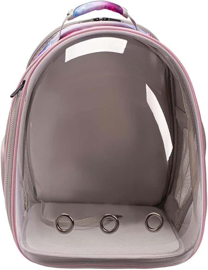 Galaxy Pink Dual Expandable Cat Backpack Carrier, Fit up to 20 lbs, Expandable Pet Carrier Backpack for Large Fat Cat and Small Puppy