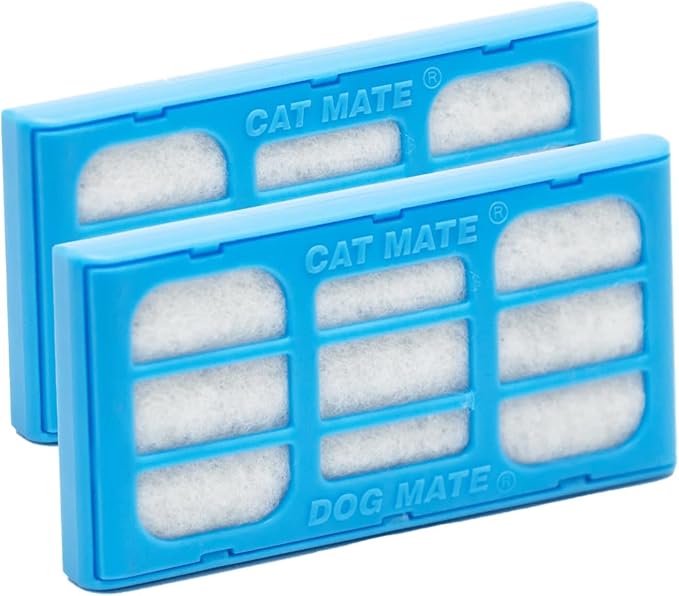 Cat and Dog Mate Replacement Filter Cartridges (339) - Suitable for All Cat and Dog Mate or Closer Pets Fountains (Pack of 2)