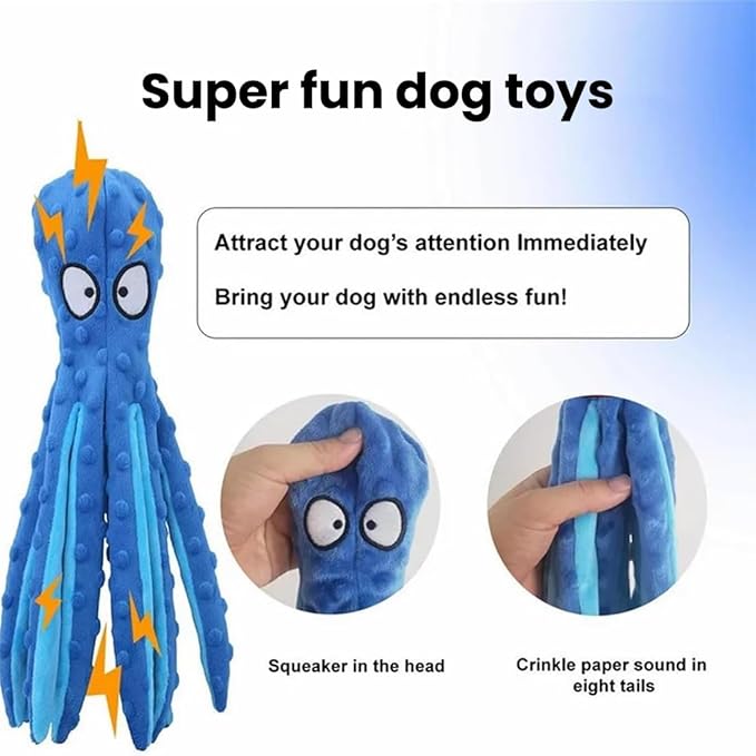 2025 New Upgrade Interactive Chew Pet Toy No Stuffing Bite-Resistant Squeaky Perfect for Puppies, Small and Medium Dogs (2pcs B)