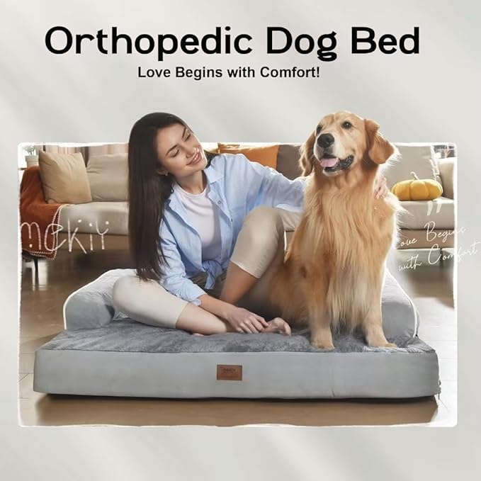Small Dog Bed and Cat Sofa Waterproof Orthopedic Dog Beds for Small Dogs Cat Bed Comfy Pet Couch Sofa Beds with Washable Removable Cover & Non-Slip Bottom