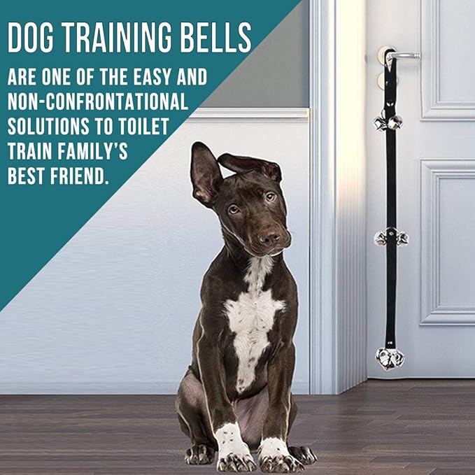 BLUETREE Dog Doorbells Premium Quality Training Potty Great Dog Bells Adjustable Door Bell Dog Bells for Potty Training Your Puppy The Easy Way - 7 Extra Large Loud 1.4 DoorBells