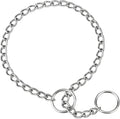 TagME Chain Choke Collar for Dogs, Adjustable Weather Proof Necklace for Small Dogs, Alloy Steel Pet Training Collar
