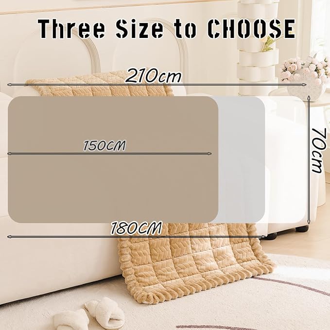 Sofa Cover Fuzzy Couch Cover for Pet, Couch Covers for Dogs Washable Non-Slip Sofa Slipcover Cushion Protector Pets Friendly Mat Bed