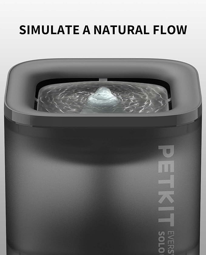 PETKIT New Cat Water Fountain with Wireless Pump, Ultra Quiet 65oz/1.85L Pet Water Fountain for Cats and Dogs Inside, Detachable Design Easy to Clean and Assemble, Filters Included