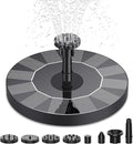 AISITIN Solar Bird Bath Fountain Pump, Solar Fountain Pump for Bird Bath with 6 Nozzles, Solar Powered Water Fountain Pump for Garden, Ponds, Pool, Fish Tank and Outdoor, 1.5W, 1.5W-New
