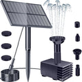 Biling Solar Water Pump Outdoor, Upgraded Solar Fountain Pump Kit with Stake, Solar Powered Water Pump for Bird Bath, Garden, Backyard, Pool, Fish Tank