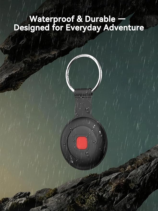 Air Tracker Tags for Android & iPhone, Bluetooth Item Finder Compatible with Apple Find My and Android Find Hub, 4 Pack Anti-Lost Dog/Pet/Key Tracker Tags with IP67 Waterproof Silicone Cases