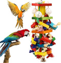 Bird Toys for Parrots, Parakeet Toys Natural Woode Parrot Toy for Large Medium Parrots Bird Shredding Chew Toy for Macaw, Cockatoos, Cockatiels,Budgie