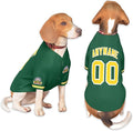 Custom Dog Baseball Jersey with Name Number Logo for Small Pet Dogs-Personalized Dog Shirts