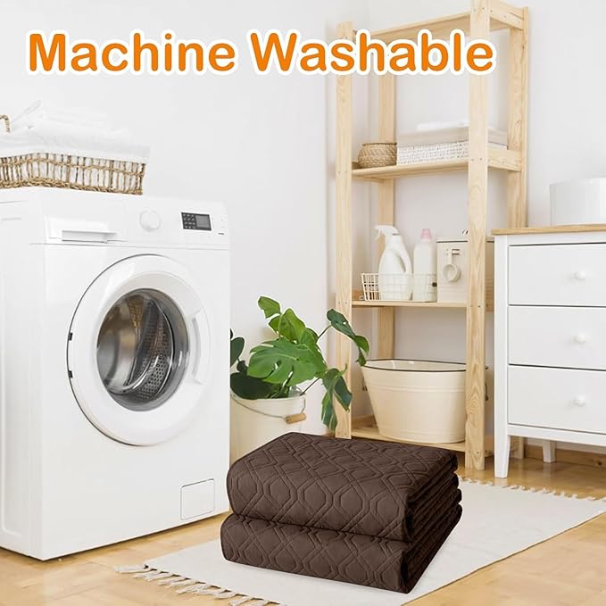 hyha Waterproof Dog Bed Blanket, Soft Pet Blankets, Waterproof Couch Cover for Dogs, Reversible Sofa Covers Washable for Furniture (82x102 Inch, Chocolate/Beige)