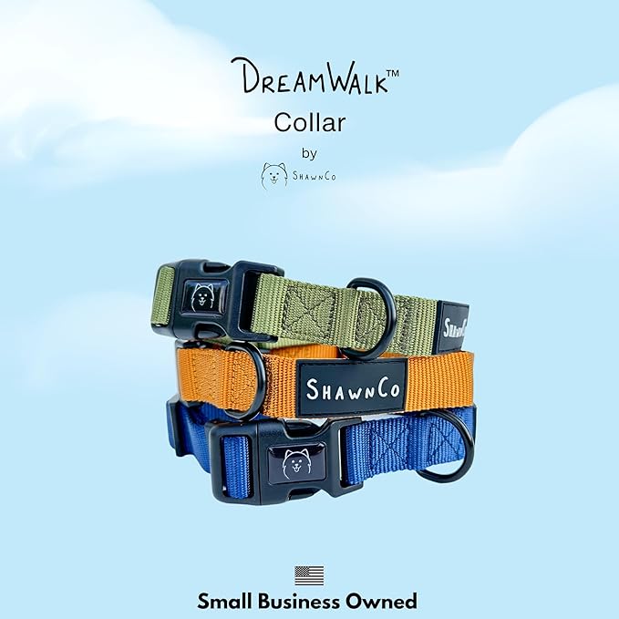 ShawnCo Dream Walk Dog Collar- Premium, Adjustable and Comfortable Pet Collar for Small, Medium, Large and Extra Large Dogs (M, Orchid)
