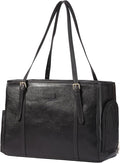 Fashion Dog Purse Pet Carrier Leather Bag for Small Dogs Cats Puppy, Portable Tote Bag Airline Approved Soft-Sided Carriers (Black)