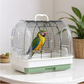 GarveeHome Portable Bird Cage Carrier, Small Bird Cage with Perches, Food Bowls and Tray, Bird Carrier for Parakeets, Canaries, Lovebirds, Small Quaker, Cockatiels, Budgie, Green Cheek
