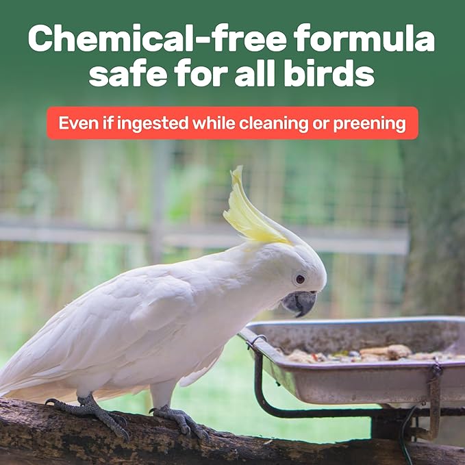 Aloe Vera Bird Spray - 8.5oz/251mL - [Made in USA] - Non-Toxic Bird Bath Relieves Dry/Itchy Skin & Softens Feathers - Safe & Effective for All Birds - Promote Healthy Plumage - Odor-Free