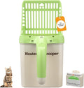Neater Pet Brands Neater Scooper Standard Cat Litter Scoop, 15 Refill Bags – Mess-Free Cat Litter Scooper with Bag, Spill-Proof Kitty Box Sifter, Bin Doubles as Scoop Holder, For Single-Cat Households