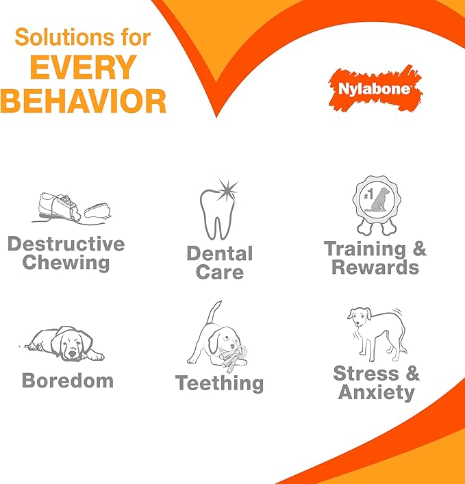 Nylabone Ring Bone Power Chew Toy for Dogs, Durable Dog Toys for Aggressive Chewers, Dog Chew Bone, Long Lasting Flavor Medley Flavor, For X-Small Dogs - Up to 15 lbs, 1 Count
