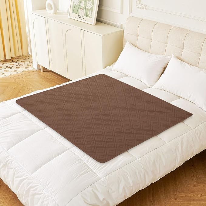 hyha Waterproof Dog Blanket, Soft Pet Bed Blankets, Waterproof Sofa Couch Cover for Dogs Washable, Reversible Pet Couch Covers for Sofa Furniture (40x50 Inch, Brown/Chocolate)