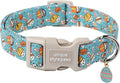 Unique style paws Easter Dog Collar Plastic Buckle Puppy Collar with Pendant Blue Sports Rabbit Ball Egg Puppy Collars for Small Medium Large Boys Girls Dogs