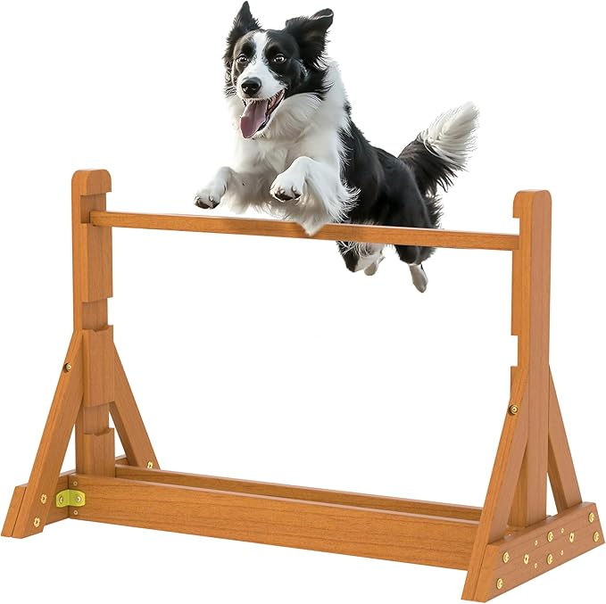 Dog Agility Set, Wooden Dog Agility Jumps & Dog Hurdles,Dog Agility Equipment, Dog Agility Course,Dog Agility Course Backyard Set,Obstacle Course for Dogs,Dog Hurdles Training Equipment