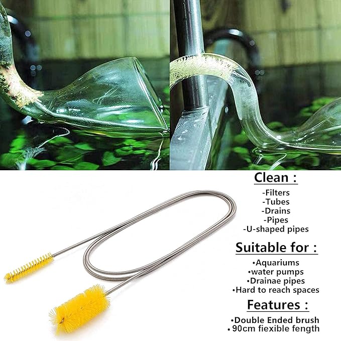 7 in 1 Aquarium Aquascaping Tools Kits,Stainless Steel Aquarium Plant Tools Tweezers Scissors Scrapers for Aquarium Tank Clean Fish Tank Aquascape Tools Sets