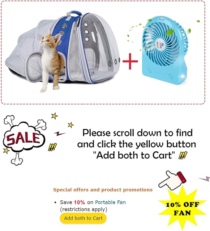 Dual Expandable Cat Backpack Carrier, Fit up to 20 lbs, Expandable Pet Carrier Backpack for Large Fat Cat and Small Puppy
