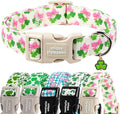 Unique style paws Dog Collar Plastic Buckle with Pendant Puppy Collar for Saint Patrick Bow Clover for Small Medium Large Boys Girls Dogs