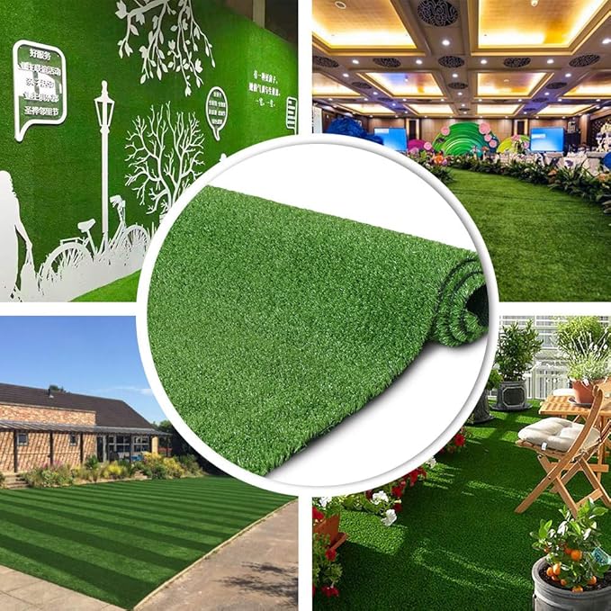 Petgrow Synthetic Artificial Grass Turf 3FTX45FT for Indoor Outdoor Dog Synthetic Grass Mat, Party Wedding Christmas Balcony Garden Astro Turf Rug,Drainage Holes Faux Fake Grass Rug Carpet for Pets