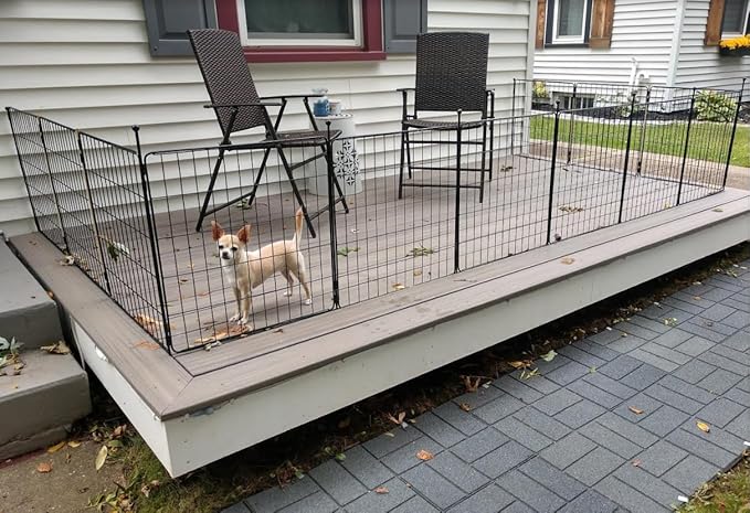 FXW MiniPaws Unleashed Dog Playpen, Expandable & Portable Design for Yard, RV Camping and Indoor Use, for Small and Medium Dogs, 32-inch 32 Panels