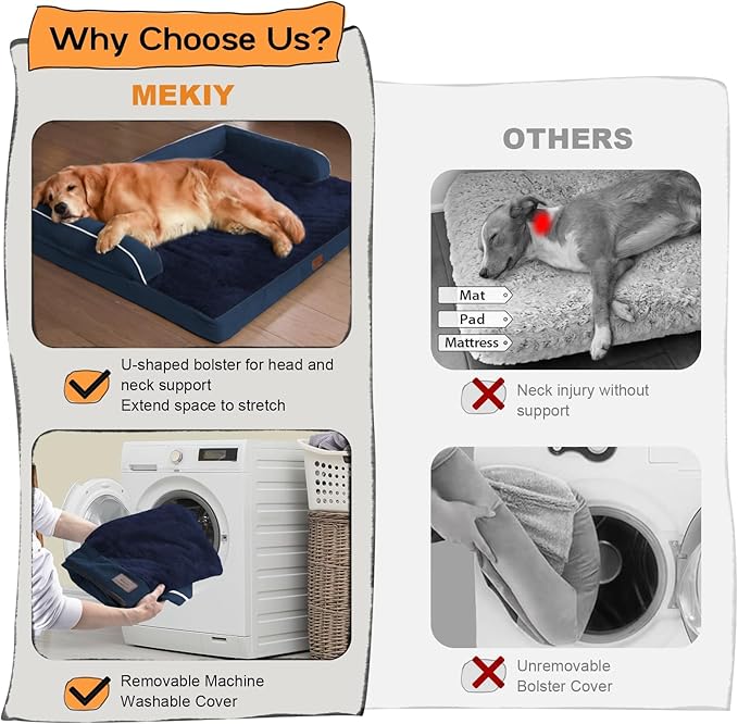 Small Dog Bed Orthopedic Washable Cat Bed Memory Foam Small Couch Sofa Indoor Comfy Pet Beds with Waterproof Removable Cover & Non-Slip Bottom