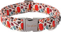 Unique style paws Halloween Dog Collar Metal Buckle Pumpkin Collar Gift Durable Cute Collar for Small Medium Large Boys Girls Dogs