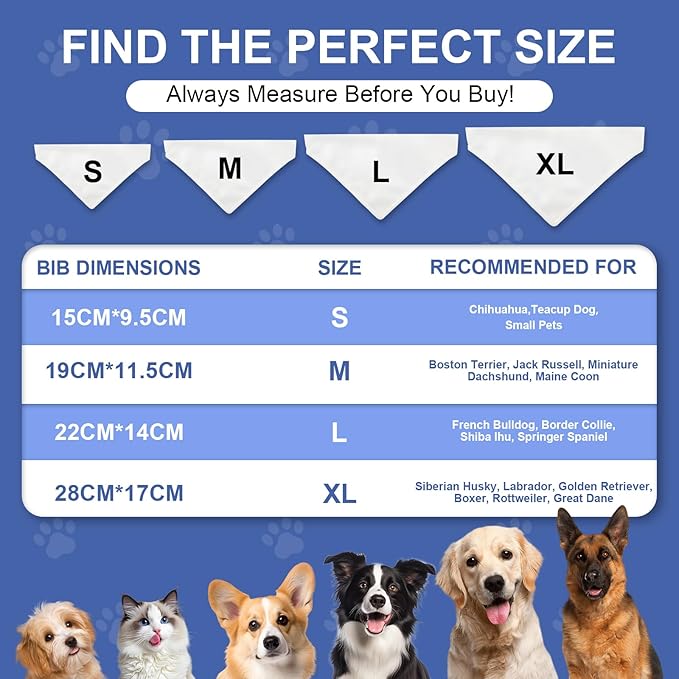 Personalized Dog Bandana Custom Name & Design, Premium Custom Dog Bandana for Small Medium Large Dogs, Soft Fabric Pet Scarf Personalized Pet Accessories Gift (Premium Elegant, X-Large)
