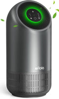 Air Purifier For Home| Efficient Filter 24dB Quiet 220 ft² 3-Stage Filtration Air Purifies Whisper | Air Cleaner Remove 99.99% Pet Odors Dust Pollen Smoke Household Mold | Optional Night Light(Gray)