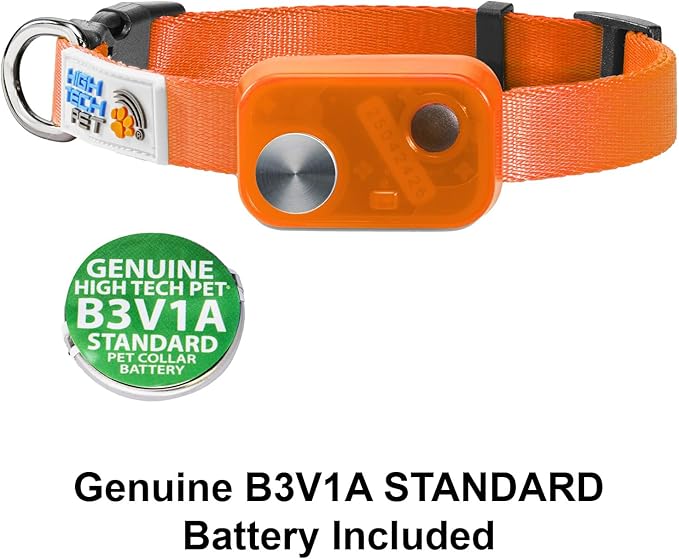 MS-5 Econ Series Automatic Pet Door Collar by High Tech Pet Brand - Value Priced Dependable Performance - Waterproof - Rugged - Battery Included - USA Support (Orange)